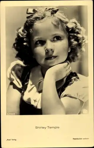 Ak Schauspielerin Shirley Temple, Portrait, Ross 2154/2