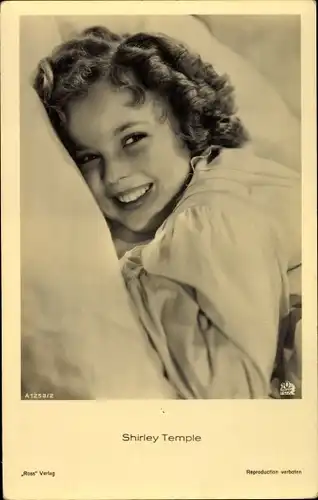 Ak Schauspielerin Shirley Temple, Portrait, Ross 1258/2