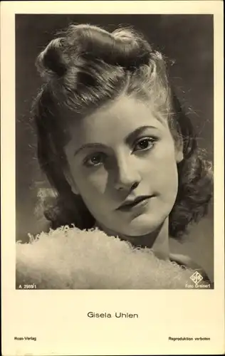 Ak Schauspielerin Gisela Uhlen, Portrait