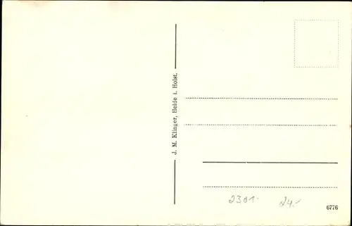 Ak Achterwehr in Holstein, Straßenpartie im Ort