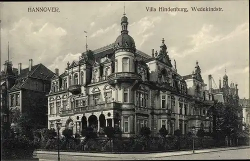 Ak Hannover in Niedersachsen, Villa Hindenburg, Wedekindstraße
