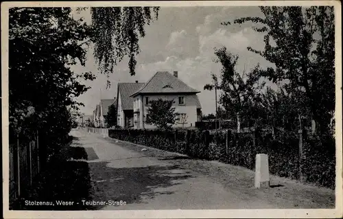 Ak Stolzenau an der Weser, Teubner Straße