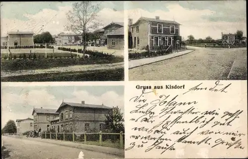 Ak Kisdorf in Holstein, Ortsansichten, Straßenpartie