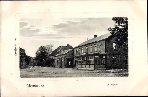 Ak Bornhöved in Holstein, Marktplatz, Gasthaus