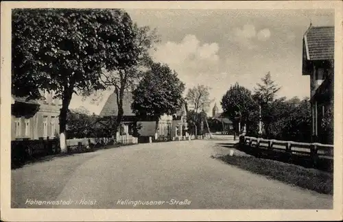 Ak Hohenwestedt in Schleswig Holstein, Partie an der Kellinghusener Straße