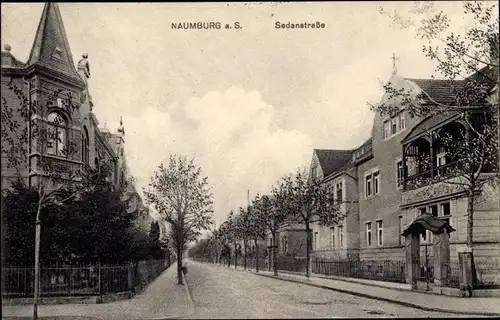 Ak Naumburg an der Saale, Sedanstraße, Wohnhäuser