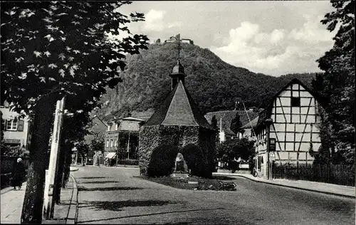 Ak Rhöndorf Bad Honnef, Ortspartie, Kapelle