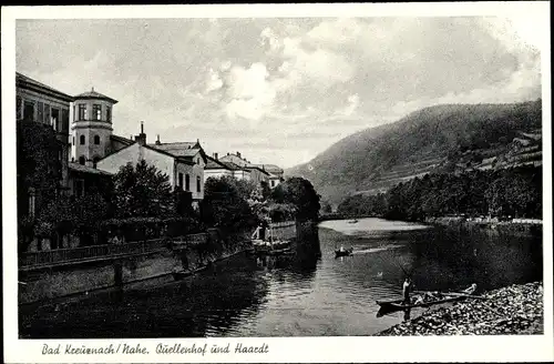 Ak Bad Kreuznach in Rheinland Pfalz, Quellenhof, Haardt