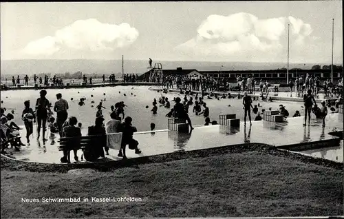 Ak Lohfelden in Hessen, Neues Schwimmbad