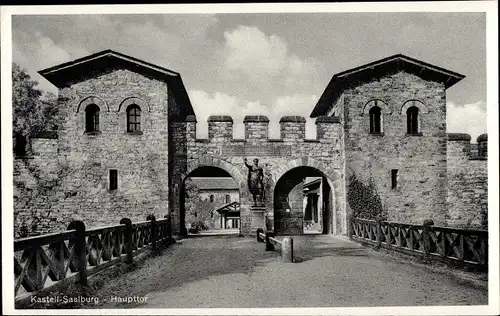 Ak Bad Homburg vor der Höhe Hessen, Römerkastell Kastell Saalburg, Haupttor