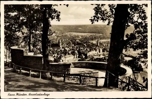 Ak Hann. Münden in Niedersachsen, Weserliedanlage