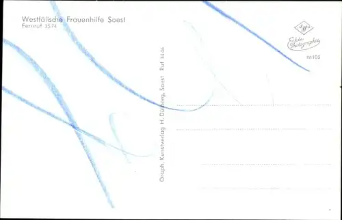 Ak Soest in Nordrhein Westfalen, Westfälische Frauenhilfe