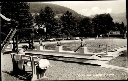 Ak Kappelrodeck im Schwarzwald, Schwimmbad