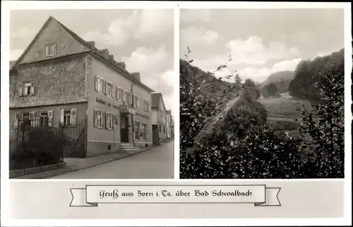 Ak Zorn Heidenrod im Taunus, Gasthaus Taunus