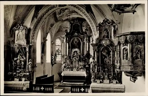 Ak Sachsenkam in Oberbayern, Pfarrkirche