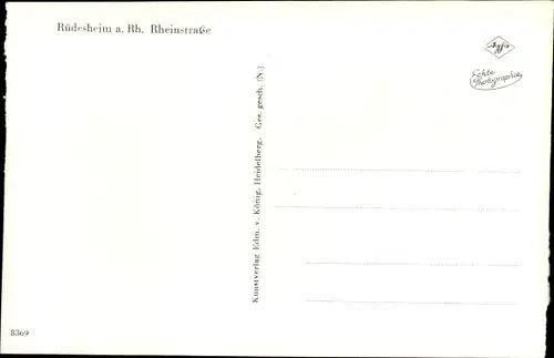 Ak Rüdesheim am Rhein, Rheinstraße