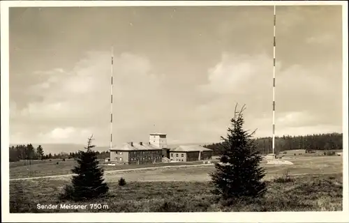 Ak Eschwege an der Werra Hessen, Gasthaus-Pension Schwalbenthal, Sender Meissner