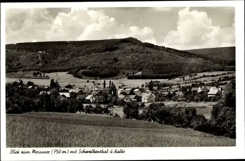 Ak Vockerode Meißner in Hessen, Panorama, Schwalbenthal, Kalbe