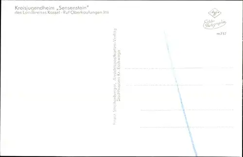 Ak Nieste in Hessen, Kreisjugendheim Sensenstein