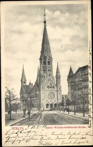 Ak Berlin Charlottenburg, Kaiser Wilhelm Gedächtnis-Kirche