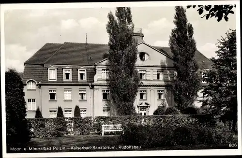 Ak Polczyn Zdrój Bad Polzin Pommern, Kaiserbad-Sanatorium, Rudolfsbau