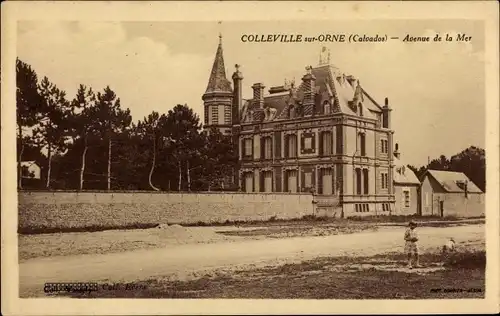 Ak Colleville sur Orne Calvados, Avenue de la Mer