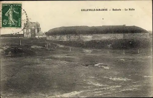 Ak Colleville sur Orne Calvados, Redoute, La Halte