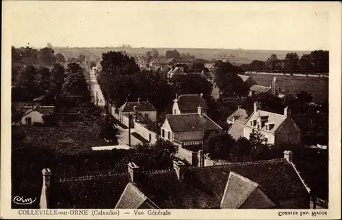 Ak Colleville sur Orne Calvados, Vue Generale