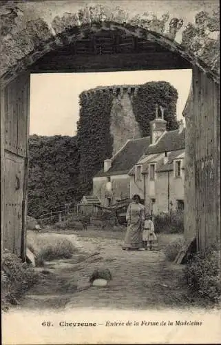 Ak Chevreuse Yvelines, Entree de la Ferme de la Madeleine