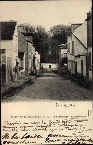 Ak Saint Nom la Bretèche Yvelines, Le Boulevard