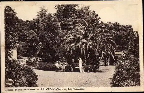 Ak La Croix Var, Pension Marie Antoinette, Les Terrasses