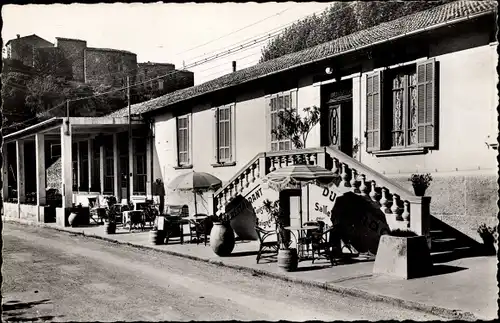 Ak Vinon sur Verdon Var, Hotel du Verdon, Restaurant en Plein Air