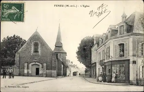 Ak Féneu Maine et Loire, L'Eglise