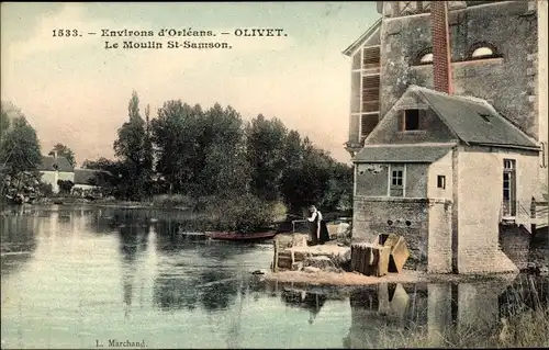 Ak Olivet Loiret, Le Moulin St. Samson