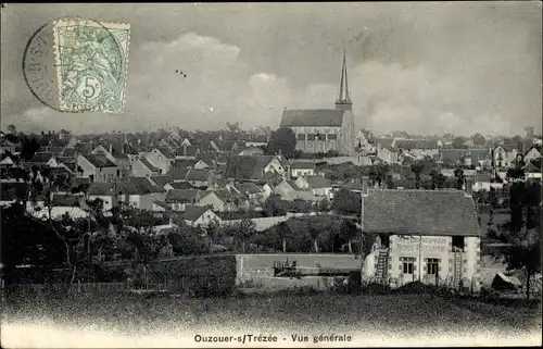 Ak Ouzouer sur Trézée Loiret, Vue generale