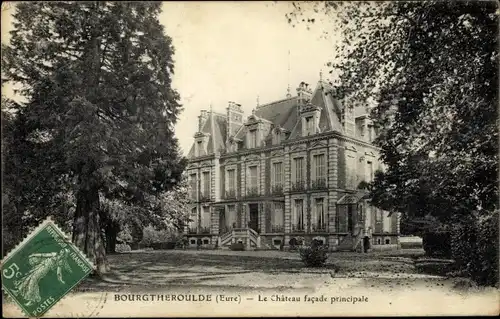 Ak Bourgtheroulde Eure, Le Chateau facade principale