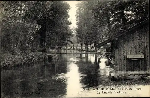 Ak Amfreville sur Iton Eure, Le Lavoir St. Anne