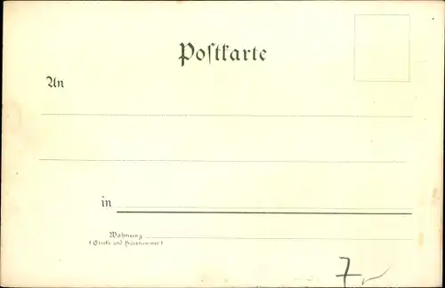 Litho Braunschweig in Niedersachsen, Kaiserliche Oberpostdirektion, Residenzschloss, Polytechnikum