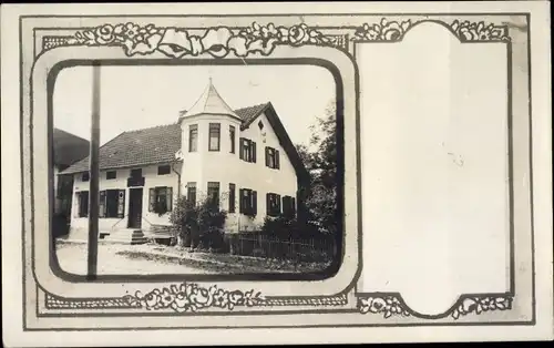 Foto Passepartout Ak Mindelheim im Unterallgäu, Blick auf ein Wohnhaus