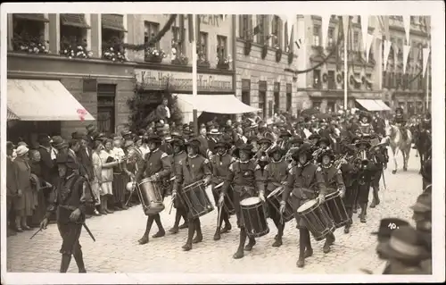 Foto Ak Kaufbeuren an der Wertach in Schwaben, Festumzug, Tänzelfest