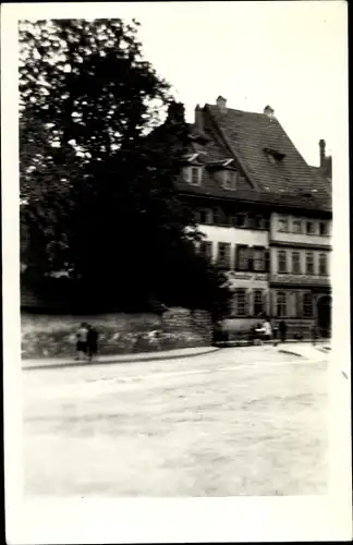 Foto Ak Erfurt in Thüringen, Partie im Ort, Geschäft