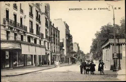 Ak Enghien Val d'Oise, Rue de l'Arrivée