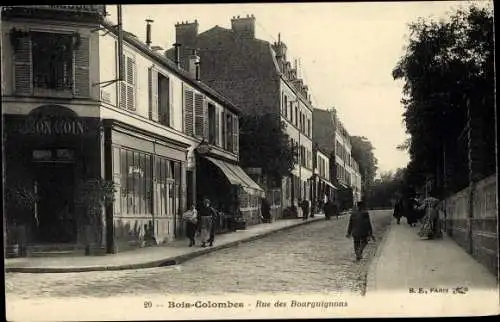 Ak Bois Colombes Hauts de Seine, Rue des Bourguignons