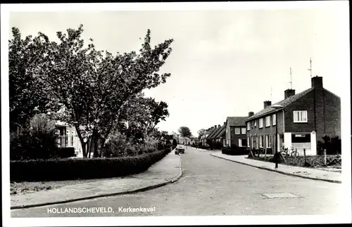 Ak Hollandscheveld Drenthe Niederlande, Kerkenkavel, Straßenpartie