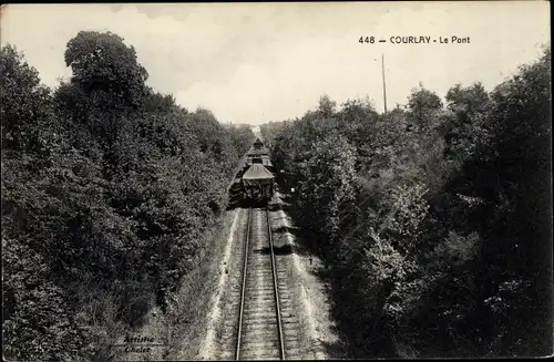 Ak Courlay Deux Sèvres, Le Pont, Zug