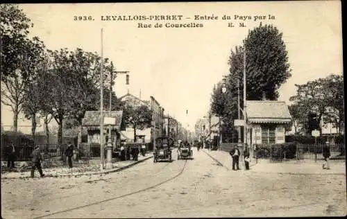 Ak Malakoff Hauts de Seine, Entrée du Pays par la Rue de Courcelles