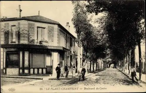 Ak Champigny-le-Plant Val-de-Marne, Boulevard du Centre