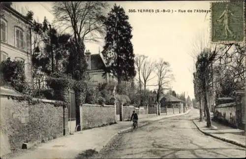 Ak Yerres Essonne, Rue de l´Abbaye