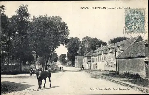 Ak Jouars-Pontchartrain Yvelines, Le Pontel, cheval