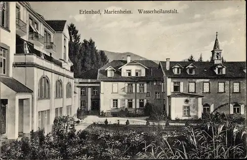 Ak Erlenbad Sasbach im Schwarzwald, Marienheim, Wasserheilanstalt